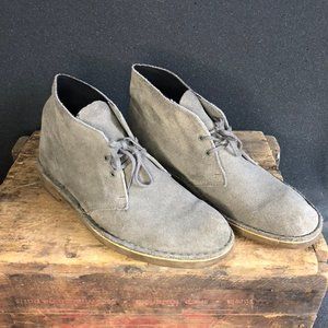 Gray Suede Clarks Desert Boot